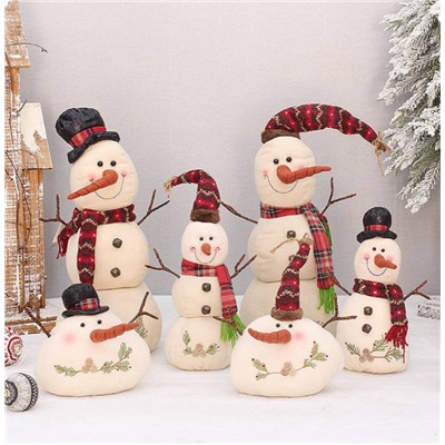 Милые новогодние снеговики. Набор 2 шт