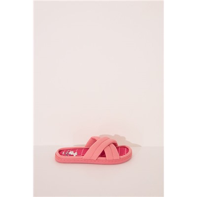 Zapatillas casa acolchadas Snoopy rosa