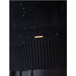 Джемпер крупной вязки с пайетками