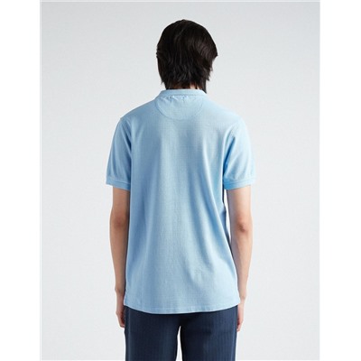 Piquet Polo, Men, Light Blue
