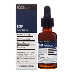 DERMA FACTORY EGF Ampoule Антивозрастная сыворотка для лица с пептидами 30мл