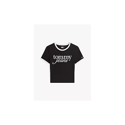 Tommy Jeans Script Logo Ringer T-Shirt