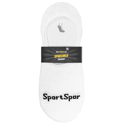 SportSpar.de "Sparlinge" Füßlinge Sneaker Socken 3 Paar weiß