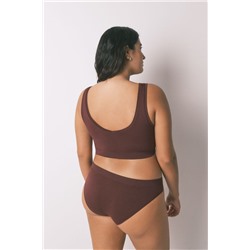Top reversible LOVELY  sin costuras granate
