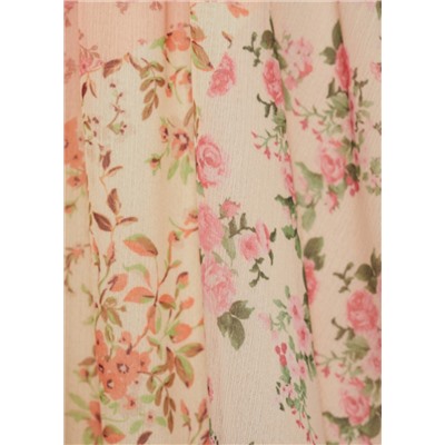 Vestido corto estampado floral