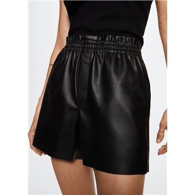 Short efecto piel -  Mujer | MANGO OUTLET Melilla