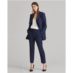 Pinstripe Wool Skinny Pant