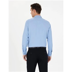 Mavi Slim Fit Uzun Kollu Basic Gömlek