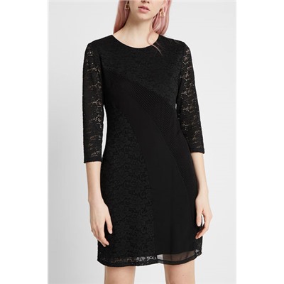 Vestido ajustado manga 3/4