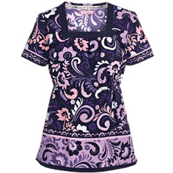 koi Scrubs Penny Lane Print Top