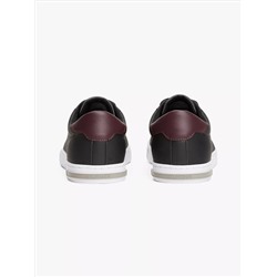 Low Cut Logo Leather Mix Sneaker