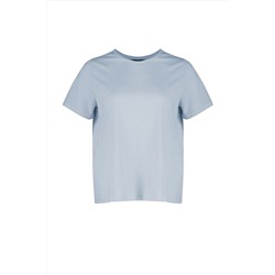 Mavi Regular Fit Basic Bisiklet Yaka %100 Pamuk Örme Büyük Beden T-Shirt TBBSS22TS0733