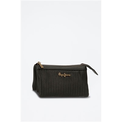 Bolso de mano de piel Lena Negro