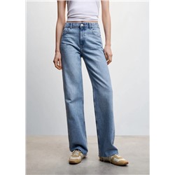 Jeans wideleg tiro medio -  Mujer | MANGO OUTLET España