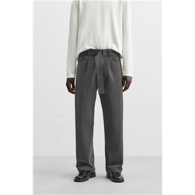 PANTALÓN CINTURÓN PLIEGUES