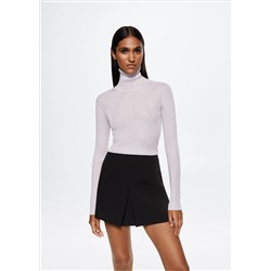 Jersey canalé cuello vuelto