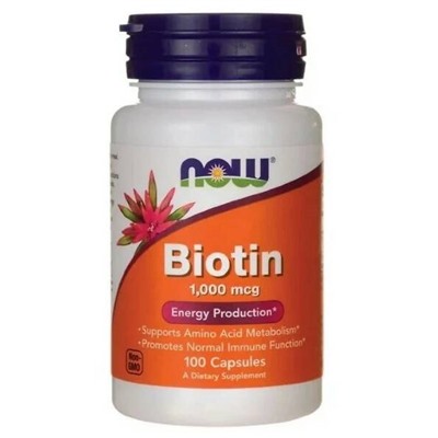 NOW Biotin 1000 mcg, 100 капс.
