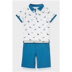 Set - Poloshirt und Shorts - Bio-Baumwolle