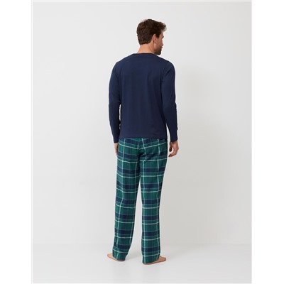 Flannel Pyjamas Trousers, Men, Multicolour