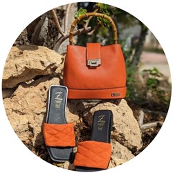 Ab.Zapatos 3420 MANDARINA+Ab.Zapatos PELLE Bambu (630) naranja АКЦИЯ