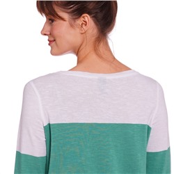 Damen Langarmshirt mit Blockstreifen