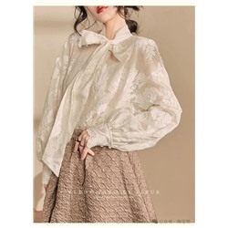 Французский шик 💜 Женская блуза с очень красивой и нежной вышивкой из хлопка  Fabriqu*e