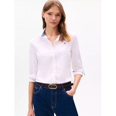 Regular Fit Solid Stretch Oxford Shirt