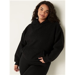 PINK SHERPA PULLOVER SWEATSHIRT
