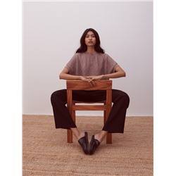 Bluse aus Strukturstoff