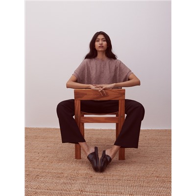 Bluse aus Strukturstoff
