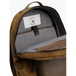 Tonal Suede and Leather Backpack