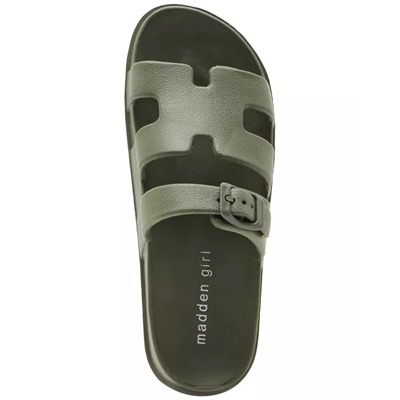 Madden Girl Darliing Banded Footbed Slide Sandals