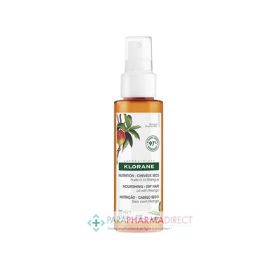 Klorane Nutrition Cheveux Secs Huile à la Mangue 100ml