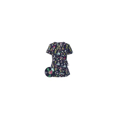 koi Scrubs Tokidoki Deep Sea Friends Mock Wrap Print Top