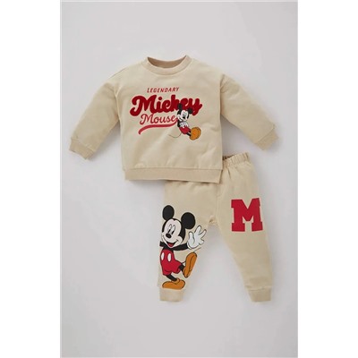 Defacto Erkek Bebek Disney Mickey & Minnie Sweatshirt Eşofman Altı 2'li Takım B9152A5BG286mc