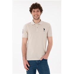 Erkek Slim Fit Polo Yaka Taş Basic Tişört