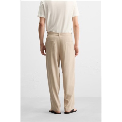 PANTALÓN PLIEGUES CINTURÓN