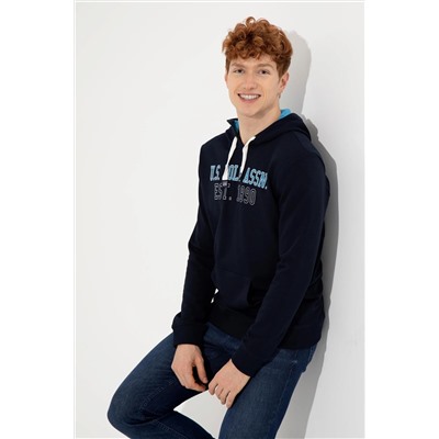 Erkek Lacivert Kapüşonlu Sweatshirt