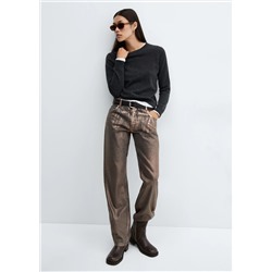 Jeans rectos foil