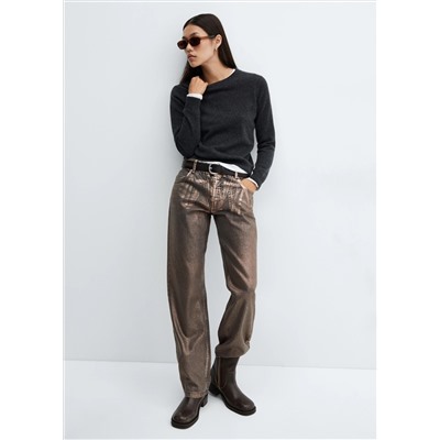 Jeans rectos foil