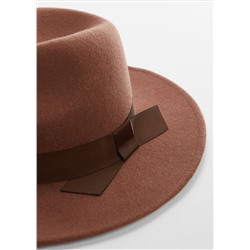 Sombrero lana cinta