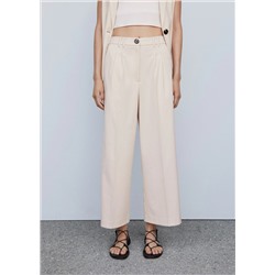 Pantalón culotte pinzas
