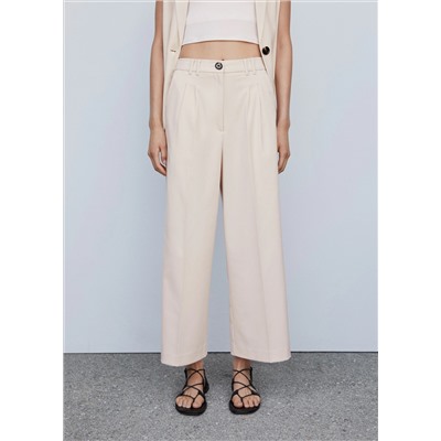 Pantalón culotte pinzas