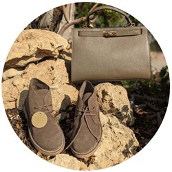 AB.Z. SAFARY LODO+Ab.Zapatos PELLE Birkin/2 (720) Taupe АКЦИЯ