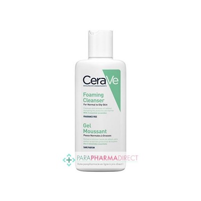 Cerave Gel Moussant - Peaux Normales à Grasses 88ml Format Voyage