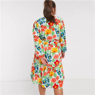 Яркое летнее платье Plus Size