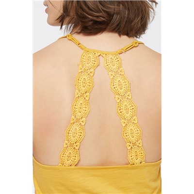 Top lencero Vaina Mostaza