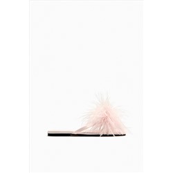 FEATHER FLAT SANDALS
