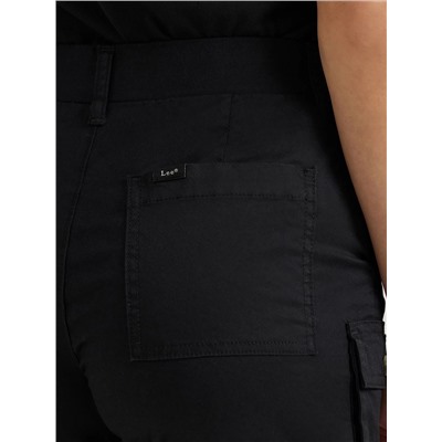 Ultra Lux Comfort Flex-To-Go Relaxed Cargo Short:Black:8:M