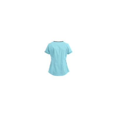 UA Butter-Soft STRETCH Scrubs Color Block Scallop Neck Top